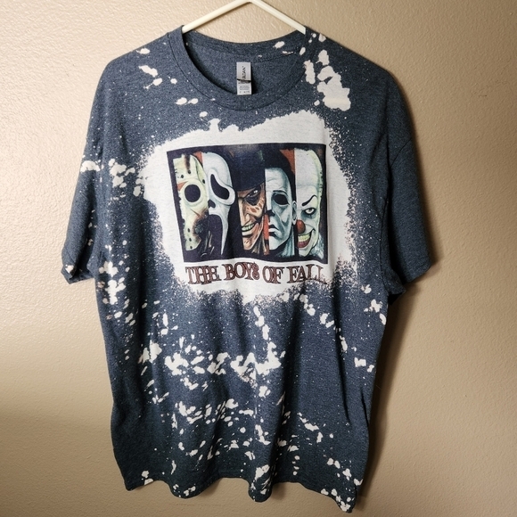 Boys of Fall Horror Film Bleach Splatter Unisex Graphic Tee-Size XL - Picture 1 of 5